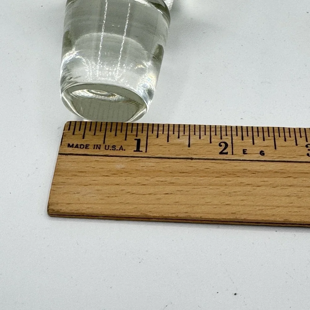 Vintage‎ Large Clear Glass Ball Decanter Bottle Stopper MCM Barware Liquor